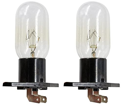 CENPEK 2 Unidades de lámparas de Horno Microondas Z187 240 V 25 W 6,3 mm terminales Aptos para Muchos Modelos