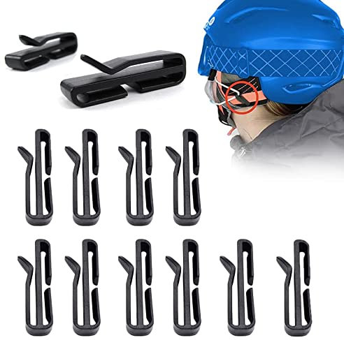 JKSM Maskenhalter Skihelm Maskenhalterung, 12 Stück Tragbarer Wiederverwendbarer Helmmaskenclip Maskenhaken, Helmmaskenhalter zum Befestigen der Maske am Helm