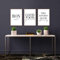 Minimalistisches Good Food Good Mood Bon Wandkunst auf Leinwand, Poster, Schwarz-Weiß-Druck, Bilder, Küche, Raumdekoration, 15,7 Zoll x 23,6 Zoll (40 x 60 cm) x 3   , kein Rahmen