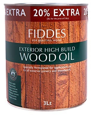 Fiddes Exterior High Build Wood Oil 3 Litre
