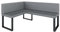 Eckbank Akiko Metal - Eckbankgruppe für Ihrem Esszimmer, Küche modern, Sitzecke, Essecke. Perfekt für Küche, Büro und Rezeption. Solide und Starke Verarbeitung. (Soft 29, 128x168cm Links)