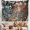 BaoNews Bunter abstrakter Marmor-Wandteppich, Gold und Weiß, große Wandbehang, Polyester-Tischdecken, Wandteppich, Schlafzimmer, Wohnzimmer, Wohnheim, 100 x 150 cm