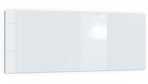 DEQORI Küchenrückwand Glas | Unifarben - Hellgrau | 125x50 cm | Bad- oder Herd-Rückwand | Herdblende Spritzschutz für Küche & Badezimmer | moderne Deko für Fliesenspiegel