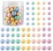 Cheriswelry 150Pcs Colorful Silicone Beads 15mm 12mm 9mm Silicone Beads Bulk for Bracelets Necklaces Jewelry Making DIY Crafts