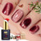 YTD Likomey Cat Eye UV Gellack Nagellack Gel,15ml Katzenauge Beerenrot 9D Holographisch Transluzent Neutral Gelee Scher Glänzend Magnetisch Glitzer Nagelgel Polish mit Magnetstift,MY302