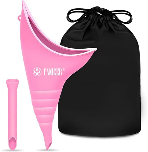 Yagaspantery Orinatoio Femminile,Riutilizzabile minzione Femminile,urinatoio Portatile Donna Adatto per Viaggi, Campeggio,attività all’Aperto e Altro per All'Aperto attività Campeggio Viaggio.(Rosa)