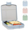Ubbi Bento Lunch Box for Kids Back to School with 4 Compartments, BPA-Free, Leakproof, Dishwasher Safe, Food-Safe Material, Portion-Controlled Lunch Container, Cloudy Blue
