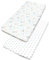 TupTam Baby Spannbettlaken Kinder Spannbetttuch für Babybett Kinderbett 2er Pack, Farbe: Eule Hase Beige/Graue Sterne Weiß, Größe: 60 x 120 cm