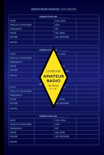 Amateur Radio Log Book: HAM Radio Operators Logbook | Stratos Cover