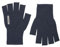 SealSkinz Thornham Unisex Solo Nicht Wasserdichter Halbfingerhandschuh aus Merinowolle | Outdoor Handschuhe | Einheitsgröße | Marineblau