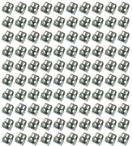 100 Stücke Sofa Federklammern, 4 Löcher Universal Polstermöbel Sofa Federn Ersatz Clips für Sofa Stuhl Couch Bett