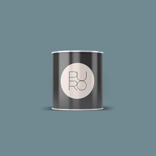 BRICOFLOR Taubengrau Wandfarbe matt ideal für Wohnzimmer und Schlafzimmer Design Farbe in Blau Grau mit hoher Deckkraft