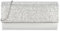 WIOLETA Clutch Silber Damen Glitzer Abendtasche Elegant