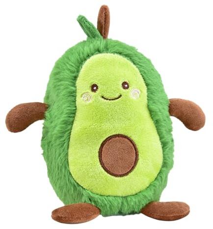 Kögler 76923 - Labertier Avocado Avery, ca. 19 cm groß, nachsprechende Plüschfigur mit Wiedergabefunktion, plappert Alles nach und bewegt Sich
