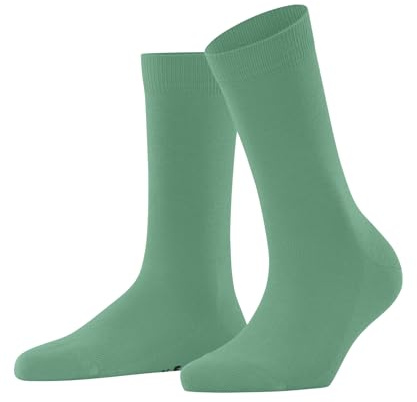 FALKE Damen Socken Family W So nachhaltige Baumwolle einfarbig 1 Paar, Türkis Ocean Green 7506, 39-42