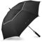 ZOMAKE Paraguas Golf Antiviento Automatico 54 Pulgadas,Extra Grande Paragua Resistente con Doble Toldo Venteado Impermeable A Prueba de Viento Palo Paraguas para Hombre Mujer(Nuevo Negro)