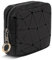 Trousse Maquillage Femme Petit Mini Pochette Rangement à Maquillage Kit Voyage Essentiels Produit Trousse de Toilette en PU Cuir Imperméable Cadeau pour Femme Fille Enfant Anniversaire(Noir-1pc)