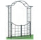 Rankbogen mit Tor Rosenbogen Rundbogen Hochleistungs Garten-Pergola Große Gartenbogen Rosenbogen für Balkon,Hinterhof,Rasen