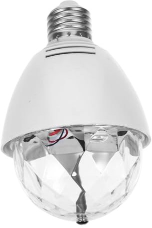 ZVALIEVYE 8 Smart Light Bulbs Smart Bulbs Disco Ball Light Disco Light Lamp Smart Lightbulb Disco Lamp Fitting Multicolor Bulb Disco Spotlight Bulb Lamp Bulb White Led to Rotate/White/8 * 8Cm