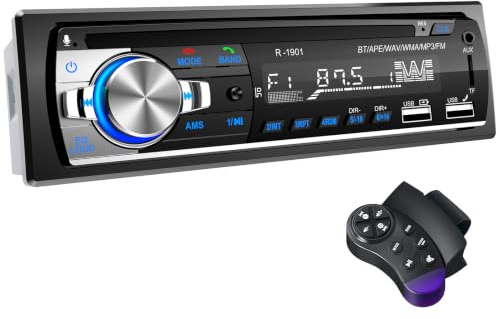 RDS Autoradio Bluetooth, CENXINY Auto Radio Bluetooth 5.0 mit Freisprechfunktion, Autoradio 1 Din mit FM/2 USB/AUX/SD, EQ/MP3/WMA/WAV, Fernbedienung, iOS/Android