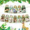 Fotogirlande 1. Geburtstag, Fotogirlande 1. Geburtstag Junge, Banner für 1.Geburttag Fotogirlade, Fotogirlade 1. Geburtstags Set, Baby Foto Banner Deko (Woodland Animal Theme)