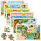 HTTYHT Tiere Puzzle ab 3 4 5 6 Jahre 6x24 Teilen Holzpuzzles für Kinder Spielzeug Puzzle ab 3 4 5 Jahre Vorschule Lehrreiches Spielzeug, Geschenke für Kinder für Jungen und Mädchen