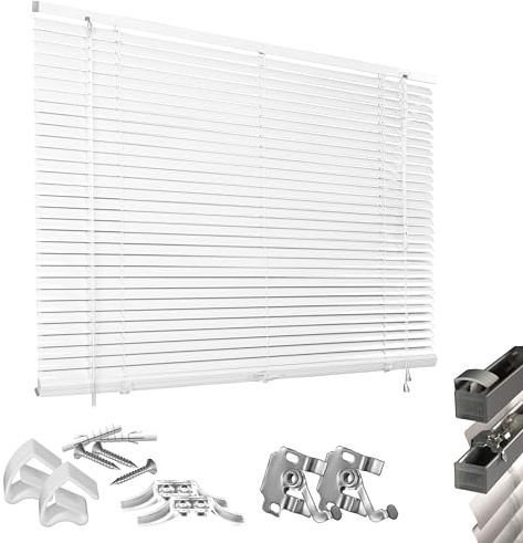 Jalousie-Alu25 GL KF 90x 130cm weiß