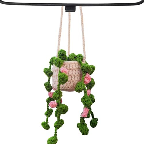 Auto Anhänger für Spiegel, Auto Innenraum Deko Niedliche Hängepflanze Autospiegel Anhänger Autoanhänger Car Decoration Rückspiegel für Autospiegel Türen Zuhause Büro