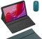 HLTOOP Custodia Tastiera per Xiaomi Redmi Pad SE 11 Pollici 2023, Coperchio Per Supporto PU Slim Con Tastiera Wireless Magneticamente Staccabile, Mouse Tablet,Deep green