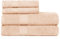 Ample Decor 100% Cotton Luxury 4-Piece Towel Set, 2 Bath Towels & 2 Hand Towels for Hotel, Spa, Bathroom, Gym - Beige