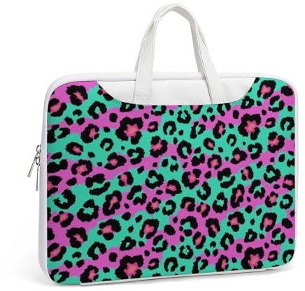 Cmagnifico Leather Laptop Case, Leopard And Zebra Laptop Sleeves