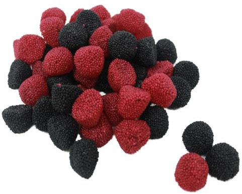 Fruchtgummi Brombeere und Himbeer Bolitos mit Nonpareilles 175g