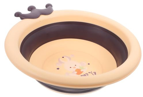 Lavabo Infantil Plegable de Dibujos Animados para Bebés Lavabo Portátil y Multifuncional para Baños y Almacenaje Infantil