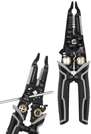 Wire Pliers Tool, Multifunctional Wire Stripper And Cutter, Electrical Crimping Utensil, Perfect For Cables, Ropes, Insulated Wires, Auto Repair, Home Electrical Projects, Use