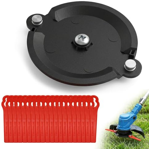 Disque Coupe Bordure, pour Tondeuse À Gazon avec 20 pcs Lame Tondeuse Gazon en Plastique Disque de Rechange Convient pour Débroussailleuse Sans Fil Convient Tondre les Fleurs et L'herbe du Parc