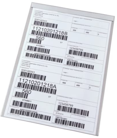 Eichner 9218-03050 DIN A3 Briefumschlag, Magnetbefestigung, 436mm x 316mm, transparent