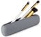 CORNERIA Silicone Makeup Brush Holder for Travel, Business, Portable Makeup Brush Case Eco-Friendly, Makeup Brush Organizer Soft Feel, Nice and Stylish Makeup Brush Box for Gifts (Grey)