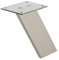 Gedotec Barkonsole | 1 Stück - Konsole aus Aluminium schräg flach | Länge 250 mm | Tragkraft 30 kg | Halterung inkl. Befestigungsmaterial | Träger für Küchen - Arbeitsplatten - Bars - Möbel