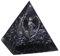 mookaitedecor Betender Engel Statue Kristall Energie Stein Pyramide Figur mit Obsidian Trommelsteine für Reiki Heilung Meditation Büro Heim Dekoration
