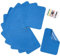 TXSN 12 x Reparaturflicken zum Aufbügeln, Baumwoll-Reparaturflicken für Kleidung, Hosen, Flicken und Dekorieren, Größe 7,6 x 10,2 cm, Blau