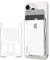 Spigen Ultra Hybrid MagFit Magnetischer Kartenhalter Entwickelt für MagSafe Kompatibel mit iPhone 16/15/14/13/12 Modelle Magsafe Wallet - Kristallklar