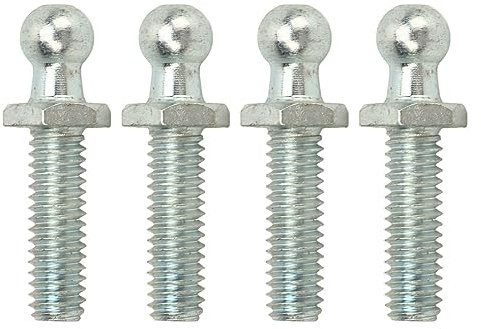 Bullone con Perno Sferico, Filettatura 5/16-18 Stabile, Kit di Rondelle con Perni Sferici da 4 Pezzi Ad Alta Durezza per Cassette degli Attrezzi (1 pollice)