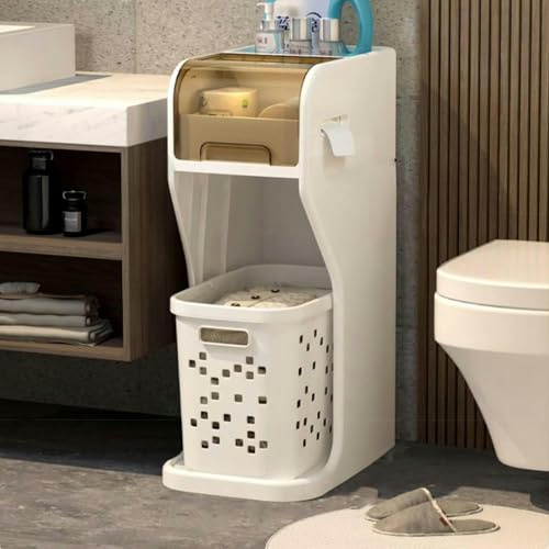 Mobile da bagno sottile per piccoli spazi sopra la toilette angolare supporto da pavimento stretto autoportante nizer