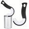2 Ring Pull Can Opener Tin Opener for Arthritis Hands J Shaped Kitchen Aid Opener Manual Pull Helper Hook Can Opener Locking Rings Opener Opens Cans with Ease for Elderly Weak Hands (Black)