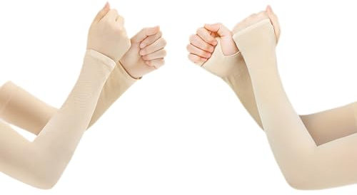 RETUOLWAG Kühlende Armstulpen für Damen und Herren, feuchtigkeitsableitend, für Damen, Herren, Outdoor, Gartenarbeit, Sport, Laufen, Radfahren, Wandern, 2 Paar