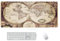 CulineformX Extra-Large Mouse Pad, Retro World Map, XXL Mouse Pad For Office/Gaming