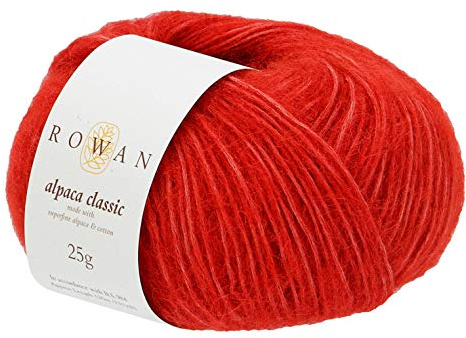 Rowan Alpaca Classic Yarn, Vermilion (120), 25g