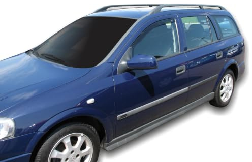 J&J AUTOMOTIVE HEKO Windabweiser für Opel Astra G Klasse ic 4 1998-2009 | 2 HEKO Windabweiser für Opel Astra G Klasse ic 4/5-Türer, PMMA, Fensterkanal.