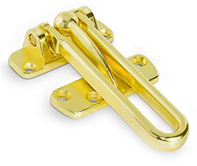 Jack N’ Drill Swing Bar Door Lock - 2 Pack Durable Door Guard for Back and Front Doors, Childproof Door Security Made from Reinforced Diecast Metal for Home Security and Peace of Mind