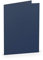 PAPERADO 25 Faltkarten DIN A6 - Jeans gerippt Dunkel-Blau - 10,5 x 14,8 cm - 220 g/m² - Doppelkarte Klappkarte Einladungskarte